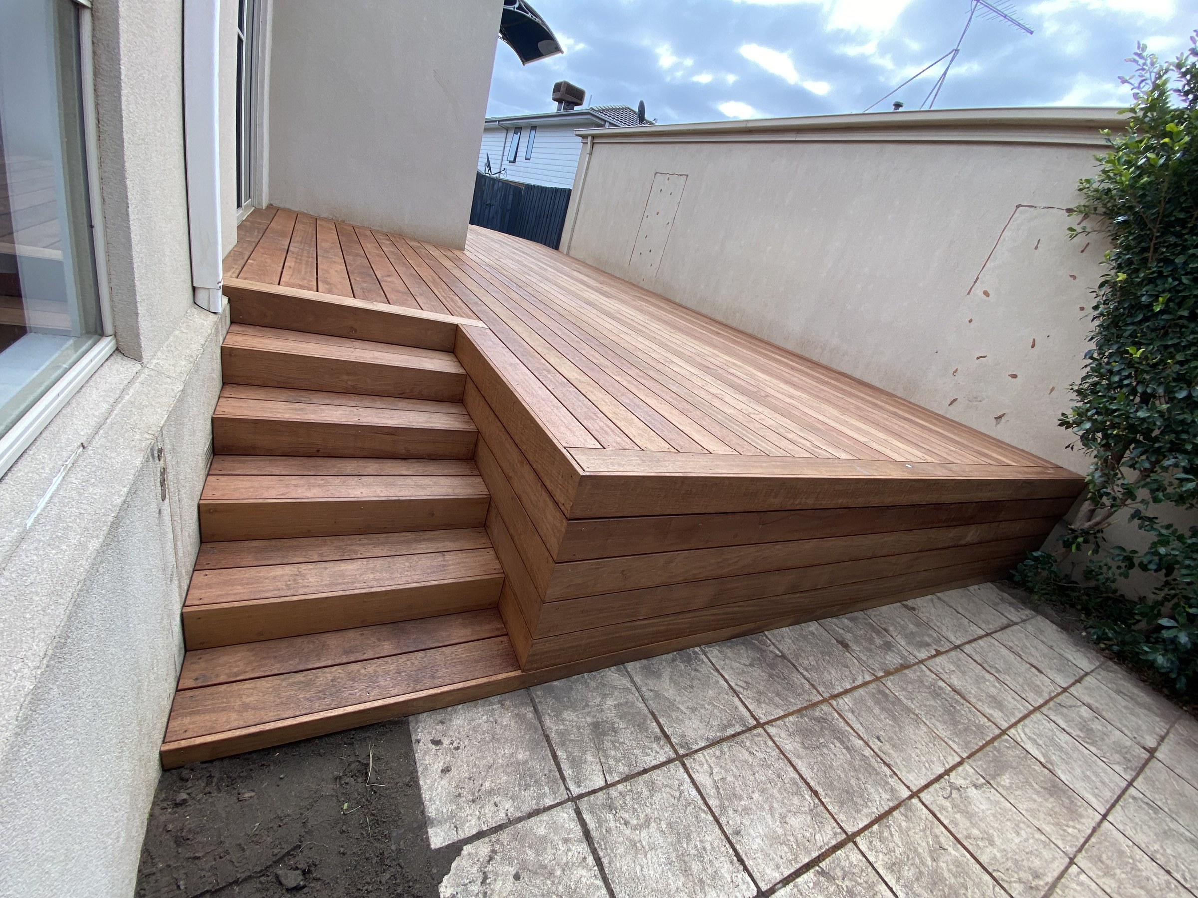 Merbau decking project